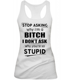 Sleeveless Sexy Tank Top with Letter Print