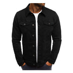 ZOGAA Men's Simple Short Denim Jacket for Autumn/Winter