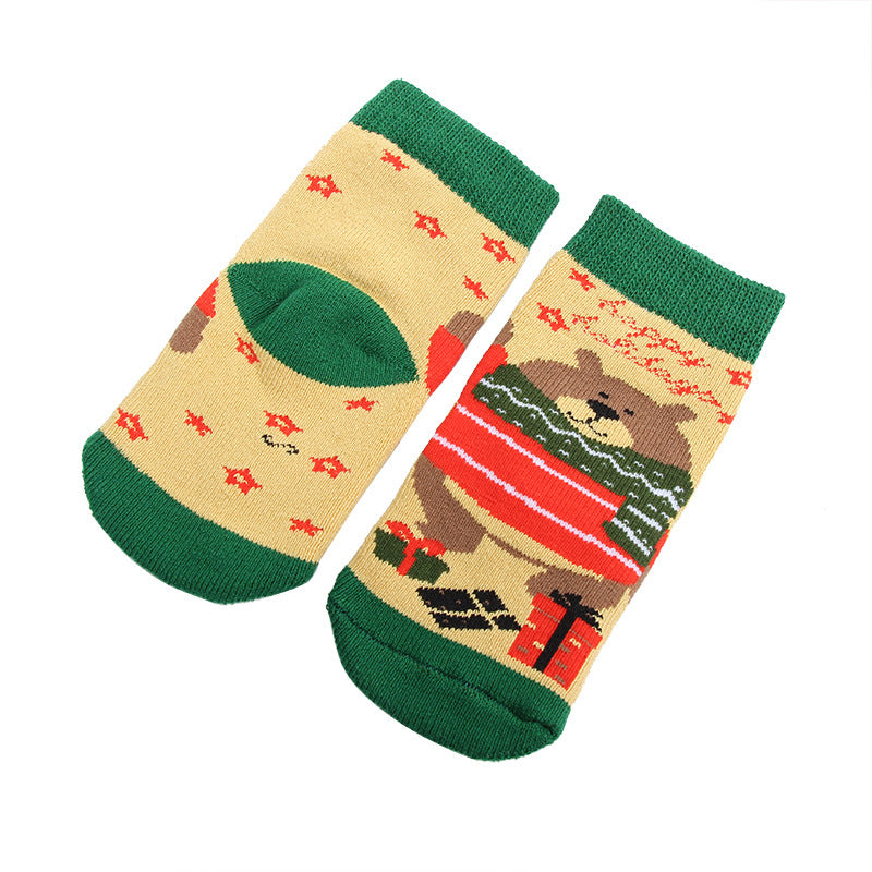 Kids' Christmas Thick Cotton Cartoon Baby Socks