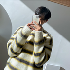 Retro Slouchy Plush Crewneck Sweater