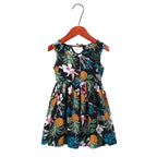 2020 Cute Floral Leaf Princess Dress for Girls