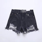 Ripped Denim Shorts for Women - Hot Pants Leggings
