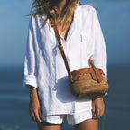 Spring Suit Jacket with Double-Breasted Shorts for Women