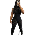 2023 Summer Women's Sexy Backless Bodysuit Jumpsuit