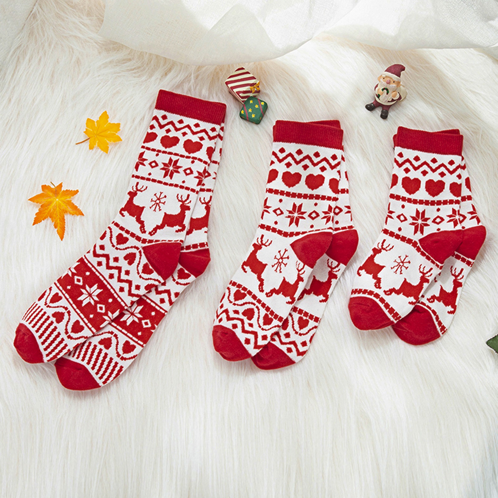 Children's Jacquard Christmas Socks the Holidays