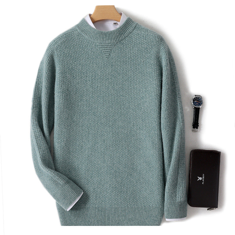 Men's Cashmere Half-High Collar Business Sweater