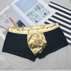 Gold Foil Star Print Shorts - Women's Underwear