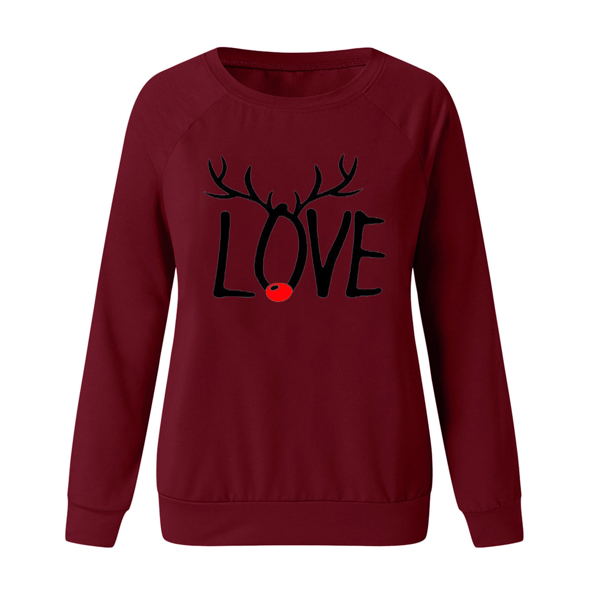 Christmas Pattern Printed Long Sleeve Sweatshirt for Women | Streetwear