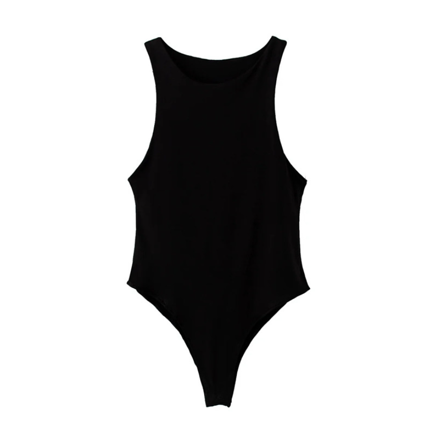 Sleeveless Round Neck Bodysuit