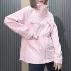 Deeptown Vintage Women's Oversize Windbreaker Jacket