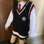 V Neck Knitted Wool Vest for Women