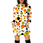 Hooded Long Sleeve Mid-length Halloween Sweater for Women