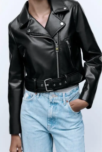 Women's Chic PU Leather Jacket