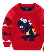 Children's Giraffe Knit Sweater - Double Layer Cotton