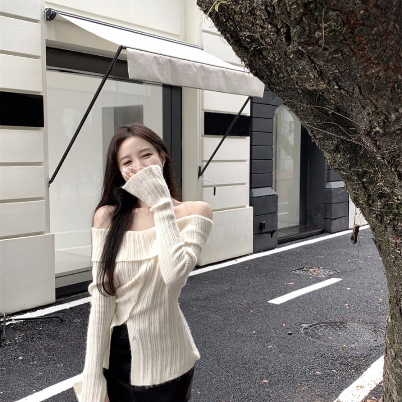 Women's Slim Fit Long Sleeve Knit Pullover Sweater