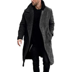 2023 Autumn/Winter Men's Long Woolen Coat Double Breasted