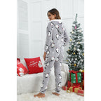 Ladies Flannel Christmas Halloween Onesie Pajamas