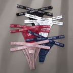Transparent Cross Strap Women's Thong T-Panties