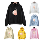 Pink Milk Carton Loose-fitting Comfortable Hoodie | Streetwear