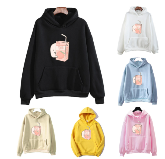Pink Milk Carton Loose-fitting Comfortable Hoodie | Streetwear