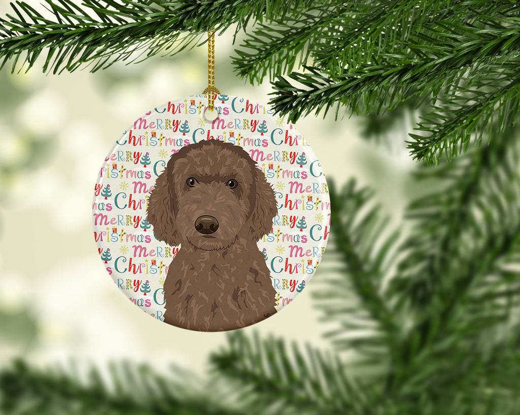 Doodle Chocolate #2 Christmas Ceramic Ornament