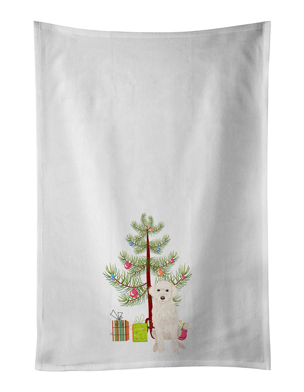 Doodle Cream #2 Christmas Kitchen Towel Set of 2