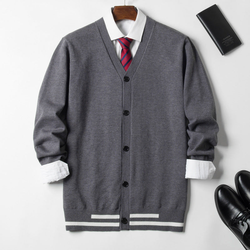 Casual Loose Fit Men's Jacket in Large Sizes