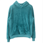 Men's Velvet Hooded Sweatshirt - Plush & Reversible with Pockets | Streetwear