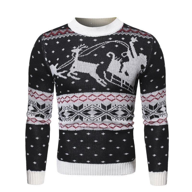 Men's Christmas Reindeer Knit Sweater (Base Layer)
