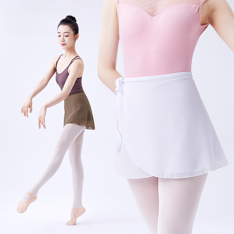 Women's Adult Ballet Dress One-Piece Chiffon Skirt