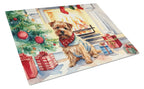 Norfolk Terrier Cozy Christmas Glass Cutting Board