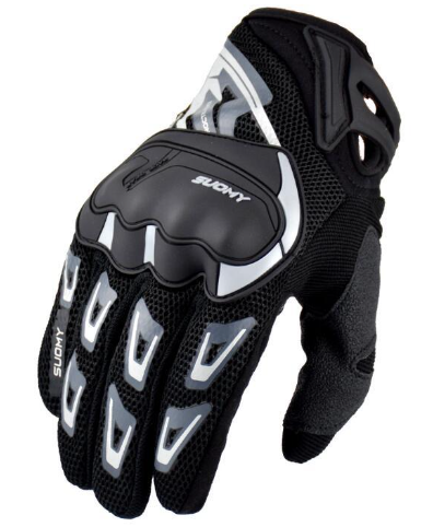Summer Low Profile Motorcycle Gloves - Full Finger (One Pair)