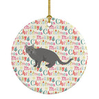 Chartreux #1 Cat Christmas Ceramic Ornament