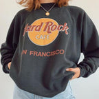 Printed Gray Turtleneck Sweatshirt for Commuters | Streetwear