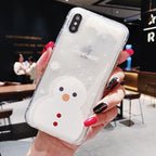 Christmas Snowflake Glitter Crystal Ball Phone Case | Protective Cover