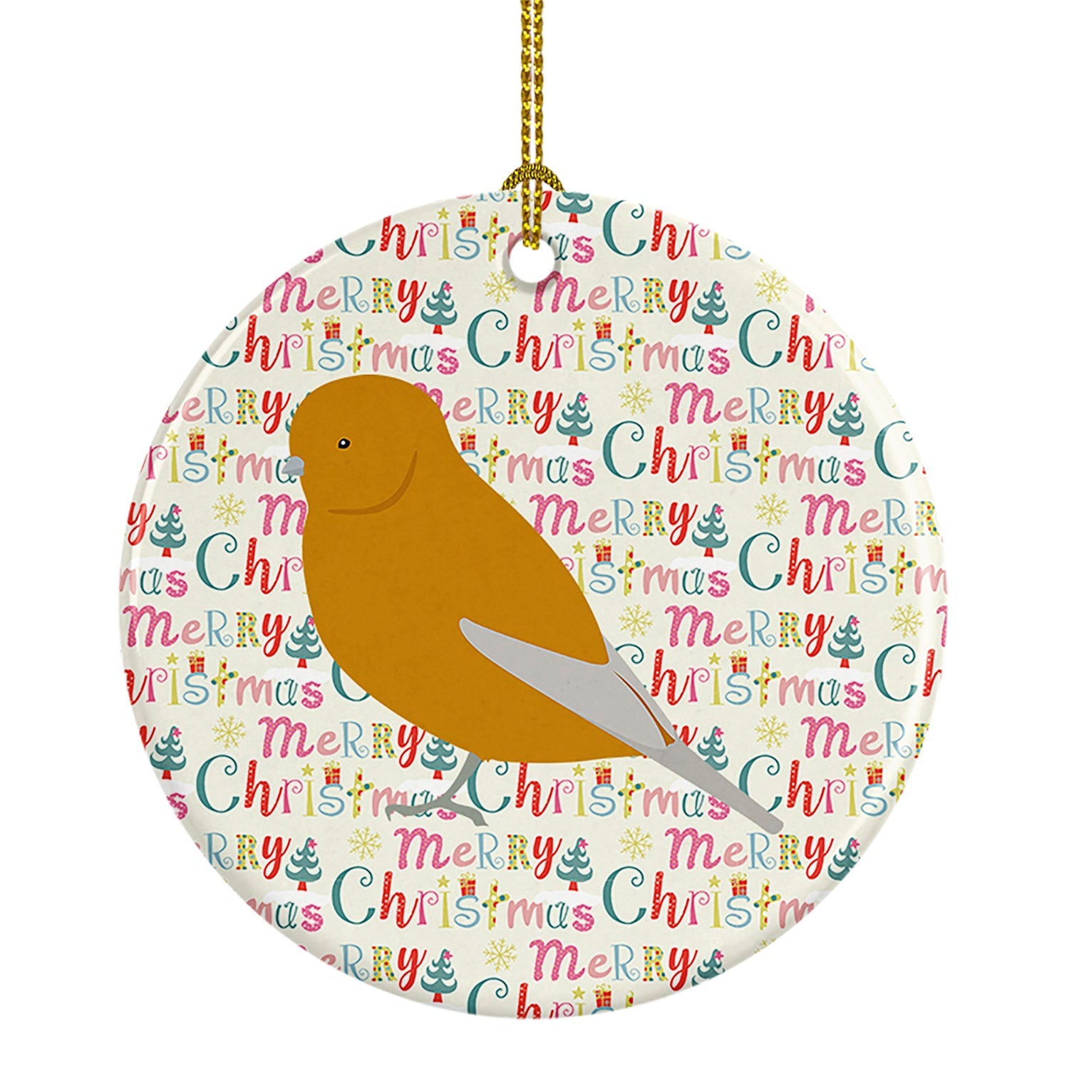 Norwich Canary Christmas Ceramic Ornament