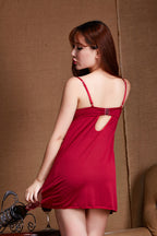 Luxury Embroidered Lingerie Set with Sheer Nightgown
