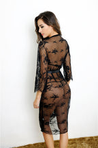 Plus Size 5-Color Women's Lace Sleepwear Set