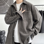 Trendy Striped Lapel Cardigan with Long Sleeves