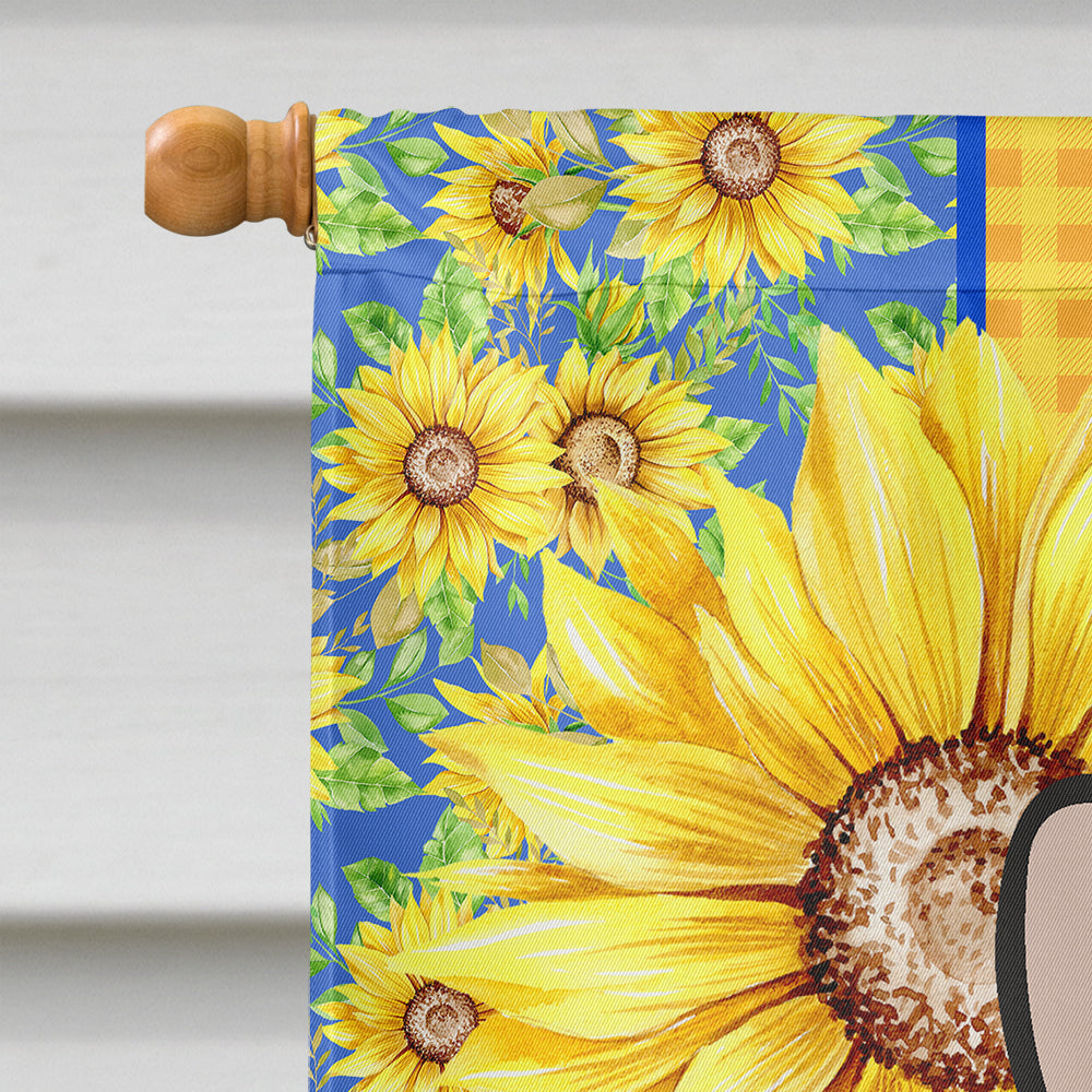 Summer Sunflowers Tricolor Cardigan Corgi House Flag