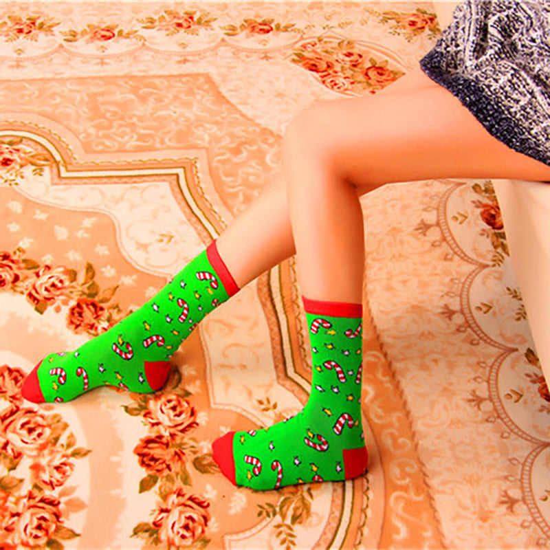 Christmas Mid-Calf Socks for Men and Women