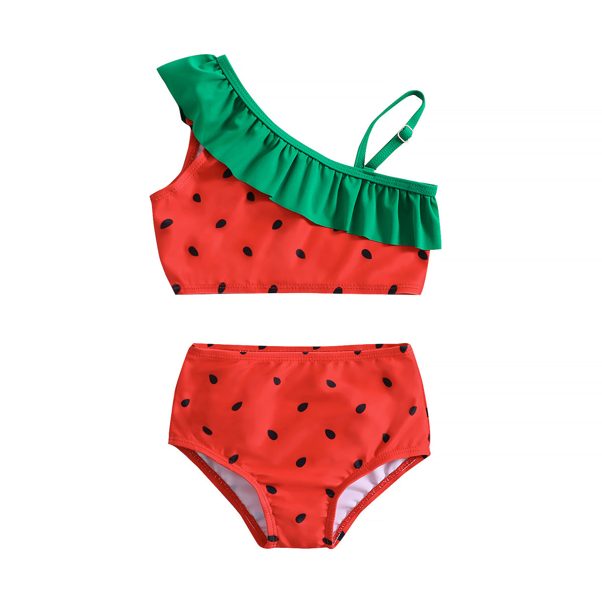 New Girls' Cute One-Piece Bikini Set for Swimming