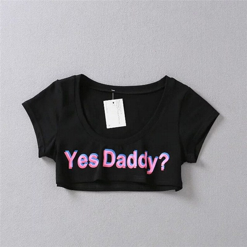 Letter Print T-Shirt, Sports Crop Top Tank