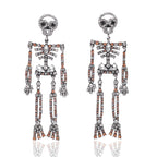 Trendy Christmas Earrings with Reindeer and Snowman Design