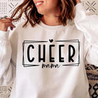 Classic Cheerleading Mom Printed Loose Round Neck Sweater