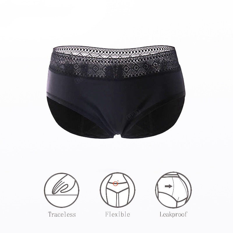 Ladies Lace High-Waist Panties