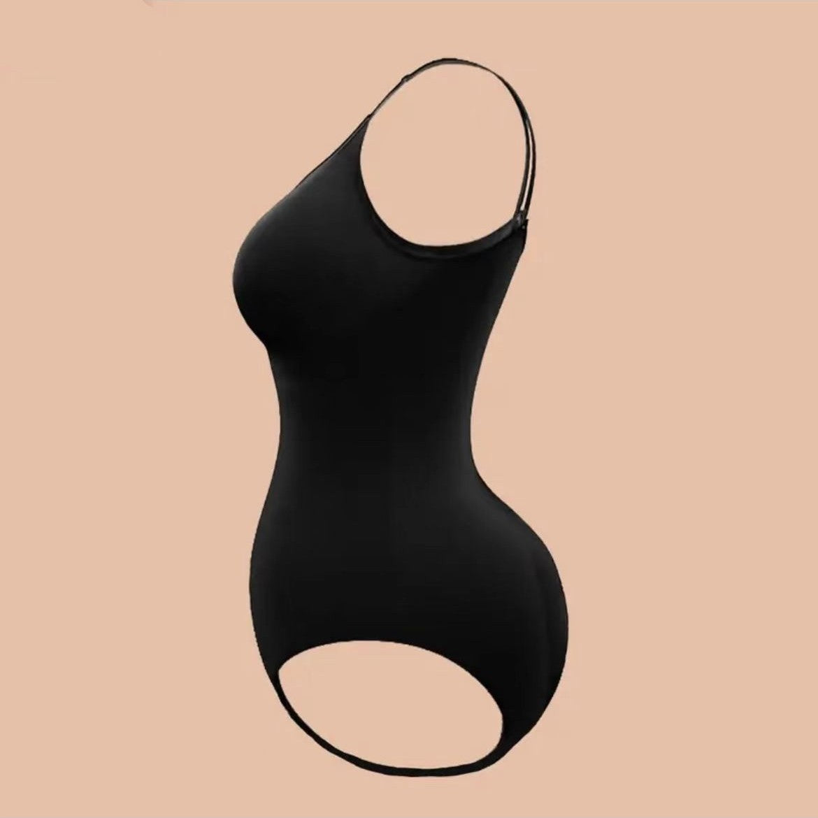 Seamless Body Shaping Bodysuit with Open Crotch