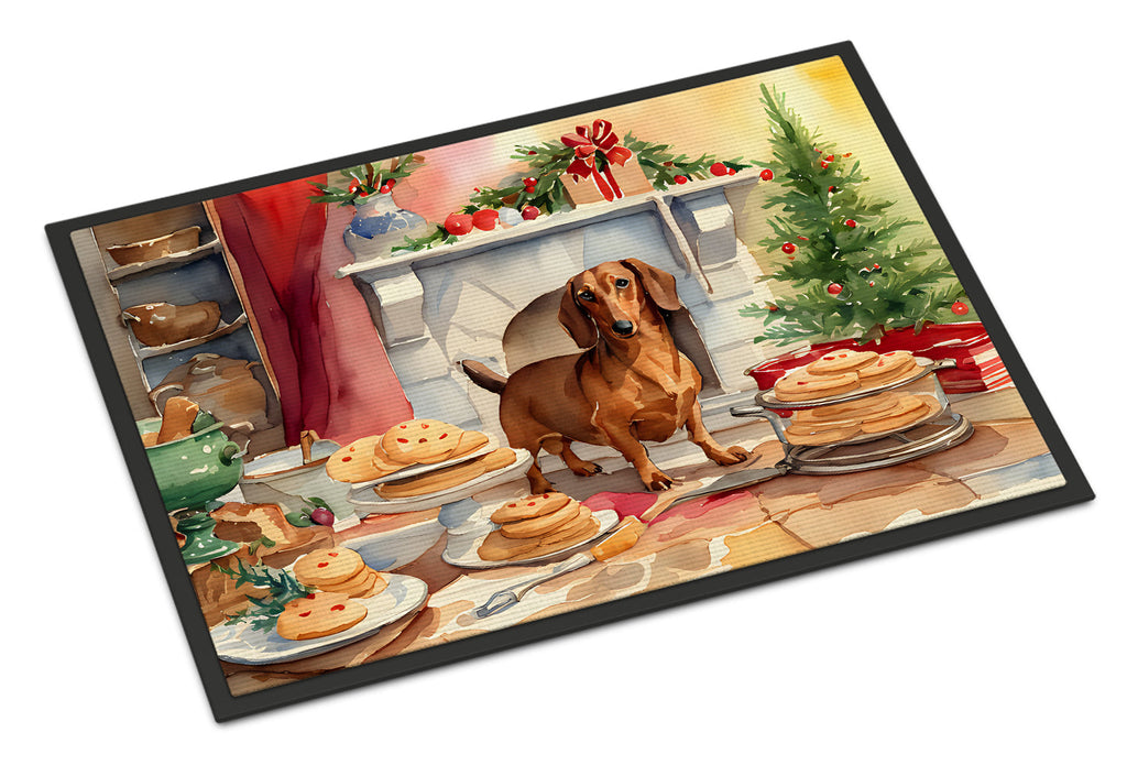 Dachshund Christmas Cookies Doormat