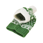 Christmas Heart Snowflake Reindeer Knit Hat for Pets