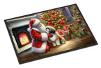 Lhasa Apso and Santa Claus Doormat